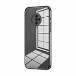 For vivo S6 Transparent Plating Fine Hole Phone Case(Black)