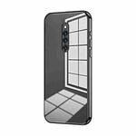 For vivo X27 Pro Transparent Plating Fine Hole Phone Case(Black)