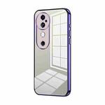 For vivo S19 Transparent Plating Fine Hole Phone Case(Purple)
