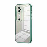 For vivo S19 Transparent Plating Fine Hole Phone Case(Green)