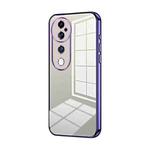 For vivo S19 Pro Transparent Plating Fine Hole Phone Case(Purple)