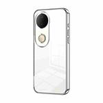 For vivo S20 Transparent Plating Fine Hole Phone Case(Silver)