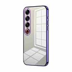 For Meizu 21 Pro Transparent Plating Fine Hole Phone Case(Purple)