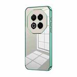 For Meizu Note 16 Transparent Plating Fine Hole Phone Case(Green)