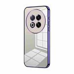 For Meizu Note 16 Pro Transparent Plating Fine Hole Phone Case(Purple)