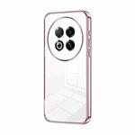 For Meizu Note 16 Pro Transparent Plating Fine Hole Phone Case(Pink)