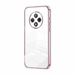 For U-Magic Enjoy 50 Plus Transparent Plating Fine Hole Phone Case(Pink)