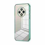 For U-Magic Enjoy 50 Plus Transparent Plating Fine Hole Phone Case(Green)