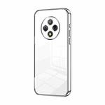 For U-Magic Enjoy 50 Plus Transparent Plating Fine Hole Phone Case(Silver)