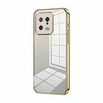 For Xiaomi 13 Transparent Plating Fine Hole Phone Case(Gold)