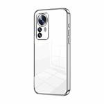 For Xiaomi 12 Pro / 12S Pro Transparent Plating Fine Hole Phone Case(Silver)