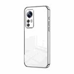 For Xiaomi 12S Transparent Plating Fine Hole Phone Case(Silver)