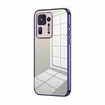 For Xiaomi Mix 4 Transparent Plating Fine Hole Phone Case(Purple)