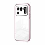 For Xiaomi Mi 11 Ultra Transparent Plating Fine Hole Phone Case(Pink)