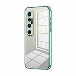 For Xiaomi Mi 10 Ultra Transparent Plating Fine Hole Phone Case(Green)