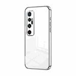 For Xiaomi Mi 10 Ultra Transparent Plating Fine Hole Phone Case(Silver)