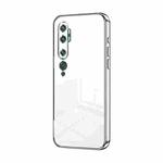 For Xiaomi Mi CC9 Pro / Mi Note 10 Transparent Plating Fine Hole Phone Case(Silver)