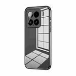 For Xiaomi 15 Transparent Plating Fine Hole Phone Case(Black)