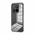 For Xiaomi 15 Pro Transparent Plating Fine Hole Phone Case(Black)