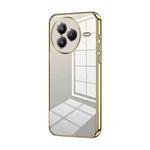 For Xiaomi Civi 5 Pro Transparent Plating Fine Hole Phone Case(Gold)