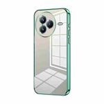 For Xiaomi Civi 5 Pro Transparent Plating Fine Hole Phone Case(Green)