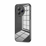 For Xiaomi Civi 5 Pro Transparent Plating Fine Hole Phone Case(Black)