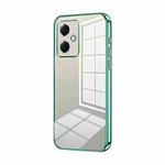 For Xiaomi Redmi Note 12R Pro Transparent Plating Fine Hole Phone Case(Green)