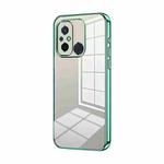 For Xiaomi Redmi 12C / 11A Transparent Plating Fine Hole Phone Case(Green)