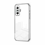 For Xiaomi Redmi K50 Gaming / Poco F4 GT Transparent Plating Fine Hole Phone Case(Silver)