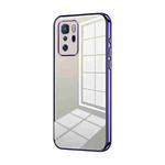 For Xiaomi Redmi Note 10 Pro 5G/Poco X3 GT Transparent Plating Fine Hole Phone Case(Purple)