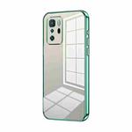 For Xiaomi Redmi Note 10 Pro 5G/Poco X3 GT Transparent Plating Fine Hole Phone Case(Green)