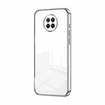 For Xiaomi Redmi Note 9 5G / Note 9T Transparent Plating Fine Hole Phone Case(Silver)