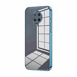 For Xiaomi Redmi K30 Pro / K30 Ultra Transparent Plating Fine Hole Phone Case(Blue)