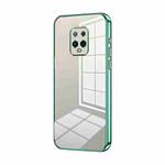 For Xiaomi Redmi 10X Pro 5G Transparent Plating Fine Hole Phone Case(Green)