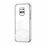 For Xiaomi Redmi 10X 5G Transparent Plating Fine Hole Phone Case(Silver)