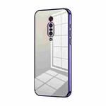 For Xiaomi Redmi K20 / K20 Pro Transparent Plating Fine Hole Phone Case(Purple)