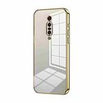 For Xiaomi Redmi K20 / K20 Pro Transparent Plating Fine Hole Phone Case(Gold)