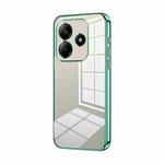 For Xiaomi Redmi Note 14 5G Transparent Plating Fine Hole Phone Case(Green)