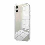 For Samsung Galaxy F14 5G Transparent Plating Fine Hole Phone Case(Transparent)