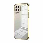 For Samsung Galaxy M53 5G Transparent Plating Fine Hole Phone Case(Gold)