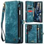 For Samsung Galaxy S24 Ultra 5G CaseMe 008 Detachable Multifunctional Leather Phone Case(Blue)