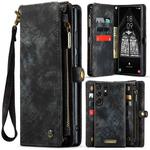 For Samsung Galaxy S24 Ultra 5G CaseMe 008 Detachable Multifunctional Leather Phone Case(Black)