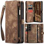 For Samsung Galaxy S24+ 5G CaseMe 008 Detachable Multifunctional Leather Phone Case(Brown)