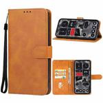 For Nothing Phone 2a Leather Phone Case(Brown)