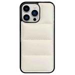 For iPhone 12 Pro Big Hole Eiderdown Airbag Phone Case(White)