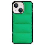 For iPhone 13 Big Hole Eiderdown Airbag Phone Case(Green)
