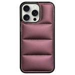 For iPhone 13 Pro Big Hole Eiderdown Airbag Phone Case(Wine Red)