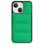 For iPhone 14 Big Hole Eiderdown Airbag Phone Case(Green)