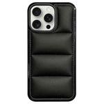 For iPhone 14 Pro Max Big Hole Eiderdown Airbag Phone Case(Black)