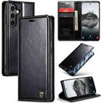 For Samsung Galaxy S24+ 5G CaseMe 003 Crazy Horse Texture Flip Leather Phone Case(Black)